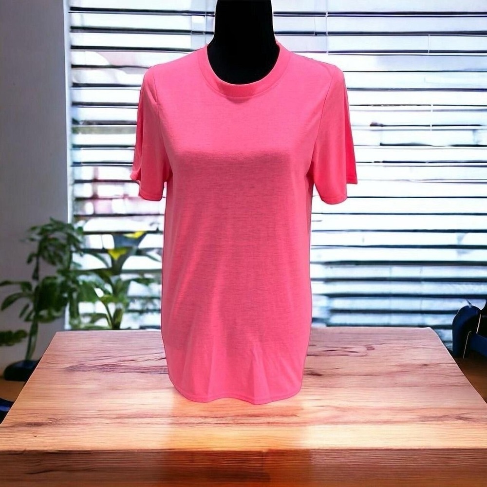 Training-Fit Womens Performance T‎ Small Bright Pink Moisture-Wicking Athletic